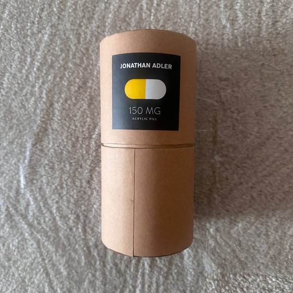 NEW Jonathan Adler Acrylic Pill - 150 mg - Yellow - Picture 2 of 2